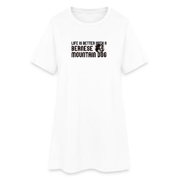 Bouvier bernois - Robe T-shirt Femme - blanc - Devant