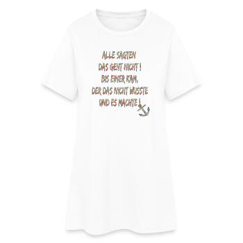 115691064 148764531 dicton jette l’ancre - Robe T-shirt Femme - blanc - Devant