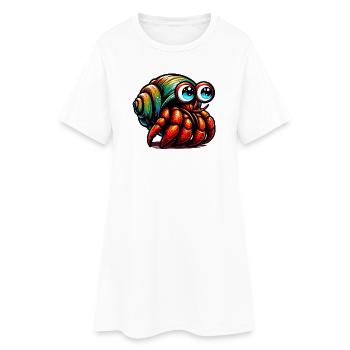Bernard-l'ermite - Robe T-shirt Femme - blanc - Devant