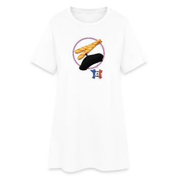 Made in france - Robe T-shirt Femme - blanc - Devant