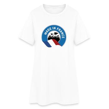 Made in France - Robe T-shirt Femme - blanc - Devant