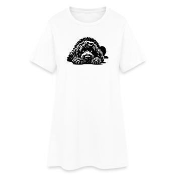 Chien d’Eau Espagnol - Robe T-shirt Femme - blanc - Devant