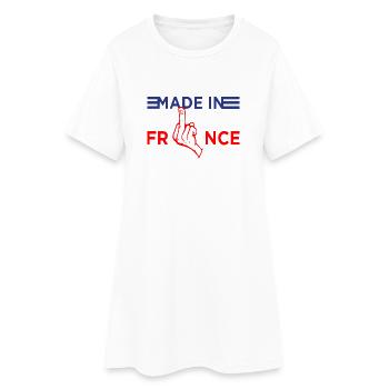Made in France - Robe T-shirt Femme - blanc - Devant