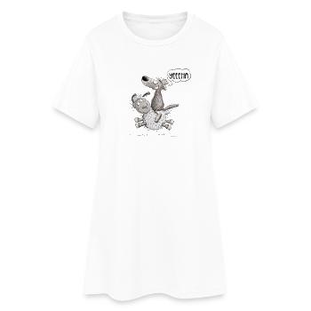 Wolf chevauche des moutons pour l’amoureux des animaux sauvages Wolf - Robe T-shirt Femme - blanc - Devant