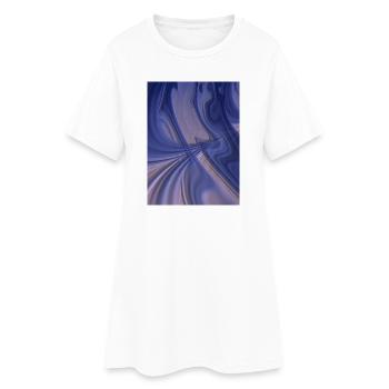 Wüste - Frauen T-Shirt-Kleid - Weiß - Vorne