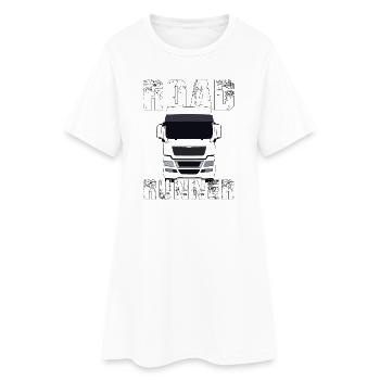 Roadrunner LKW Truck - Frauen T-Shirt-Kleid - Weiß - Vorne