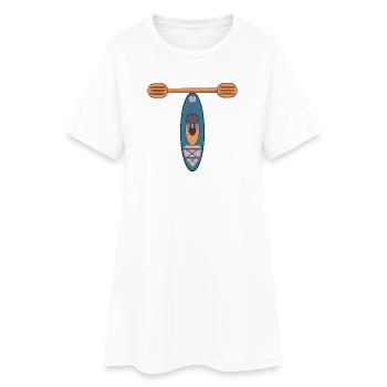 LETTRE T - KAYAK - Robe T-shirt Femme - blanc - Devant