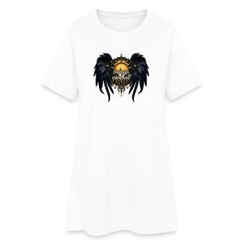Croyez en vous, une lettre - Robe T-shirt Femme - blanc - Devant