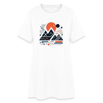 Montagnes - Robe T-shirt Femme - blanc - Devant