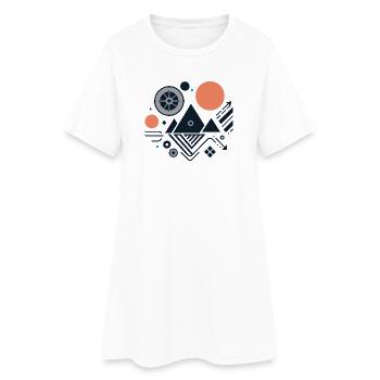 Mountains - Women’s T-Shirt Dress - white - Front