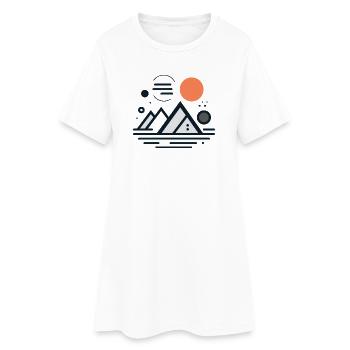 Mountains - Women’s T-Shirt Dress - white - Front