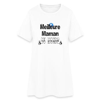 Meilleure Maman du Monde - Robe T-shirt Femme - blanc - Devant