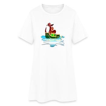 CHRISTMAS KANGAROO SLEIGH - Women’s T-Shirt Dress - white - Front