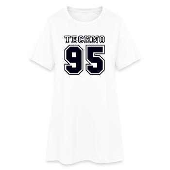 TECHNO 95 - Women’s T-Shirt Dress - white - Front