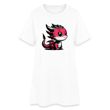 Dragon - Robe T-shirt Femme - blanc - Devant