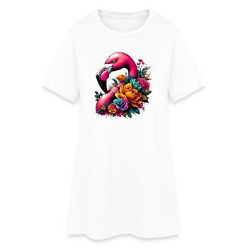 Flamingo - Women’s T-Shirt Dress - white - Front
