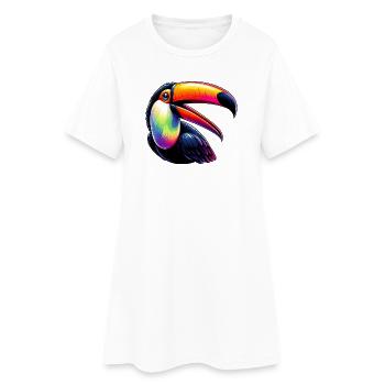 Toucan - Women’s T-Shirt Dress - white - Front