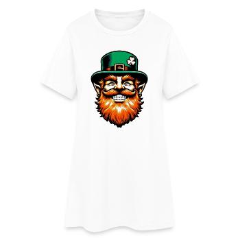 Irish Leprechaun Ireland - Women’s T-Shirt Dress - white - Front
