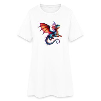 Dragon - Robe T-shirt Femme - blanc - Devant