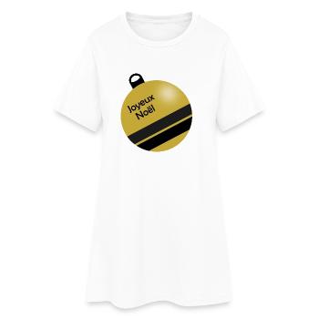 CHRISTMAS. MERRY CHRISTMAS. MERRY CHRISTMAS. NEW YEAR’S DAY - Women’s T-Shirt Dress - white - Front