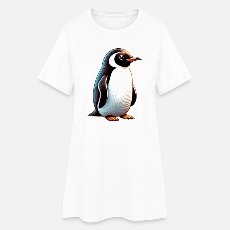 Penguin - Women’s T-Shirt Dress - white