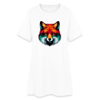 Fox - Women’s T-Shirt Dress - white - Front