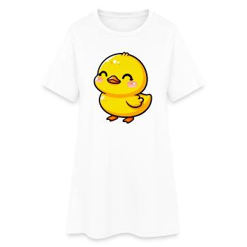 Duckling Duck Duck Duck - Women’s T-Shirt Dress - white - Front