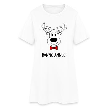 ALLES GUTE ZUM NEUEN JAHR. SILVESTER. NEUJAHR - Frauen T-Shirt-Kleid - Weiß - Vorne
