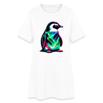 Pingouin - Robe T-shirt Femme - blanc - Devant
