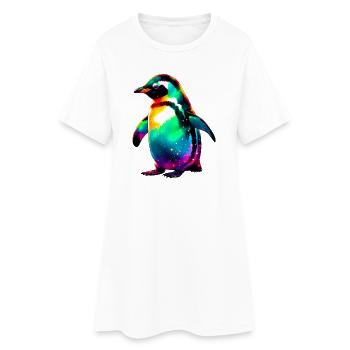 Pingouin - Robe T-shirt Femme - blanc - Devant