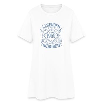 Legenden von 1965 Geburtstag Vintage Look - Frauen T-Shirt-Kleid - Weiß - Vorne