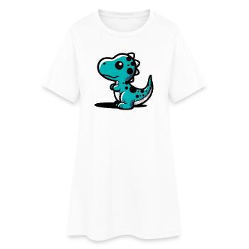 Dinosaur - Women’s T-Shirt Dress - white - Front