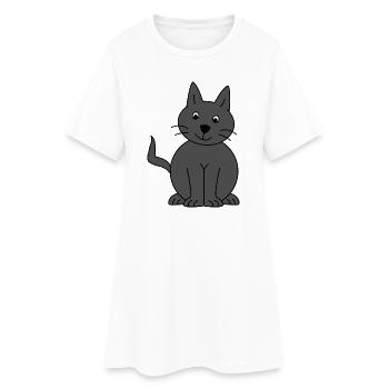 anniversaire. anniversaire décennie. humour. drôle - Robe T-shirt Femme - blanc - Devant