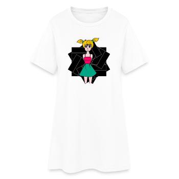 anniversaire. anniversaire décennie. humour. drôle - Robe T-shirt Femme - blanc - Devant