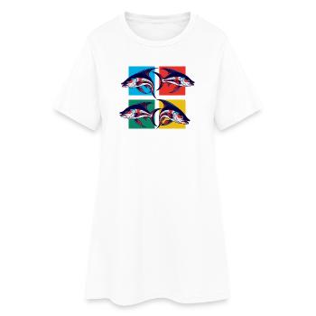Pisces - Women’s T-Shirt Dress - white - Front