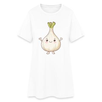 Garlic - Women’s T-Shirt Dress - white - Front