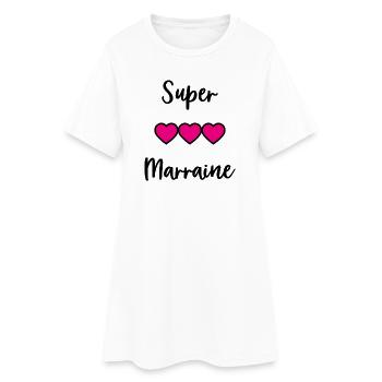MARRAINE. TANTE. TATA. MAMAN. FÊTE DES MÈRES - Robe T-shirt Femme - blanc - Devant