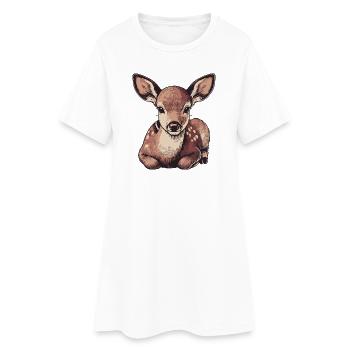 Roe deer - Women’s T-Shirt Dress - white - Front