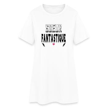 Soeur Fantastique - Robe T-shirt Femme - blanc - Devant