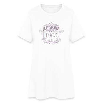 Légende de l’anniversaire vintage 1965 - Robe T-shirt Femme - blanc - Devant