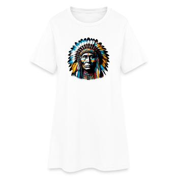 Amérindien Américain - Robe T-shirt Femme - blanc - Devant