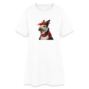 Conception hybride d’oiseau mythique vif - Robe T-shirt Femme - blanc - Devant