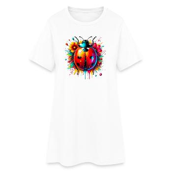 Coccinelle - Robe T-shirt Femme - blanc - Devant