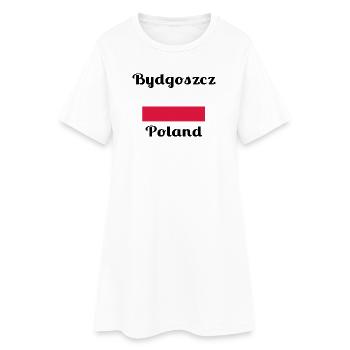 Bydgoszcz Pologne - Imprimés élégants - Robe T-shirt Femme - blanc - Devant