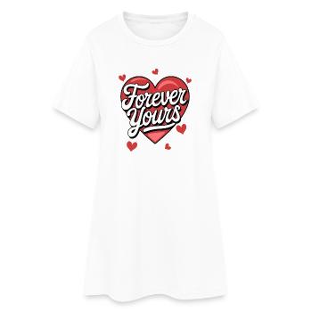 Ambiance de la Saint-Valentin pour les amoureux le jour de la Saint-Valentin - Robe T-shirt Femme - blanc - Devant