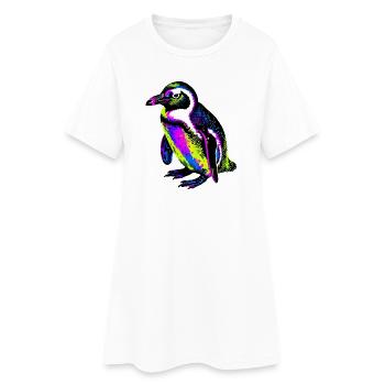 Pingouin - Robe T-shirt Femme - blanc - Devant