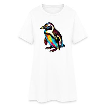 Pingouin - Robe T-shirt Femme - blanc - Devant