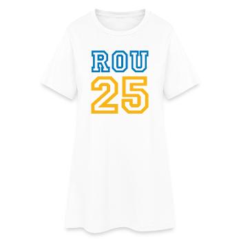 ROUMANIE - Robe T-shirt Femme - blanc - Devant