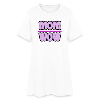 Maman - Robe T-shirt Femme - blanc - Devant