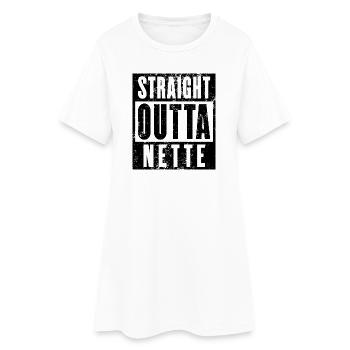 Nette, Ruhrgebiet, Ruhrpott, Dortmund Nette - Frauen T-Shirt-Kleid - Weiß - Vorne